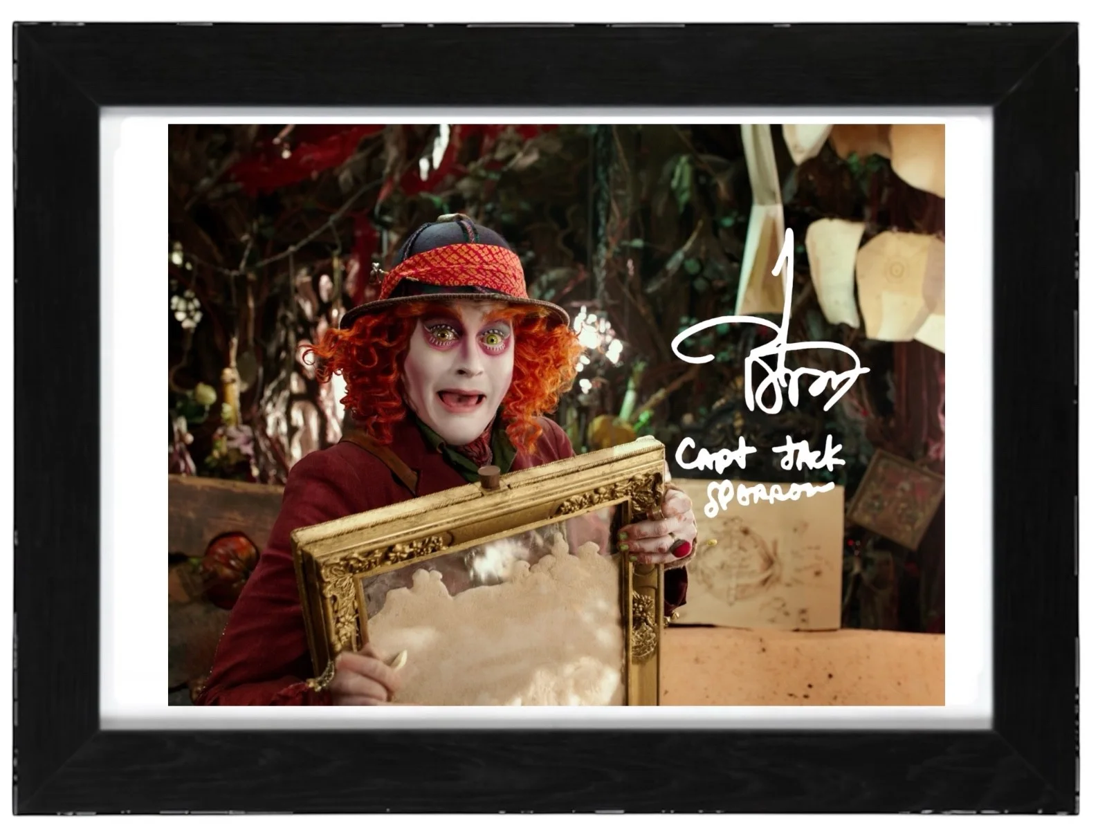Johnny Depp Signed Autograph PHOTO Pre Print 6x4/A4/ Framed, изображение 3