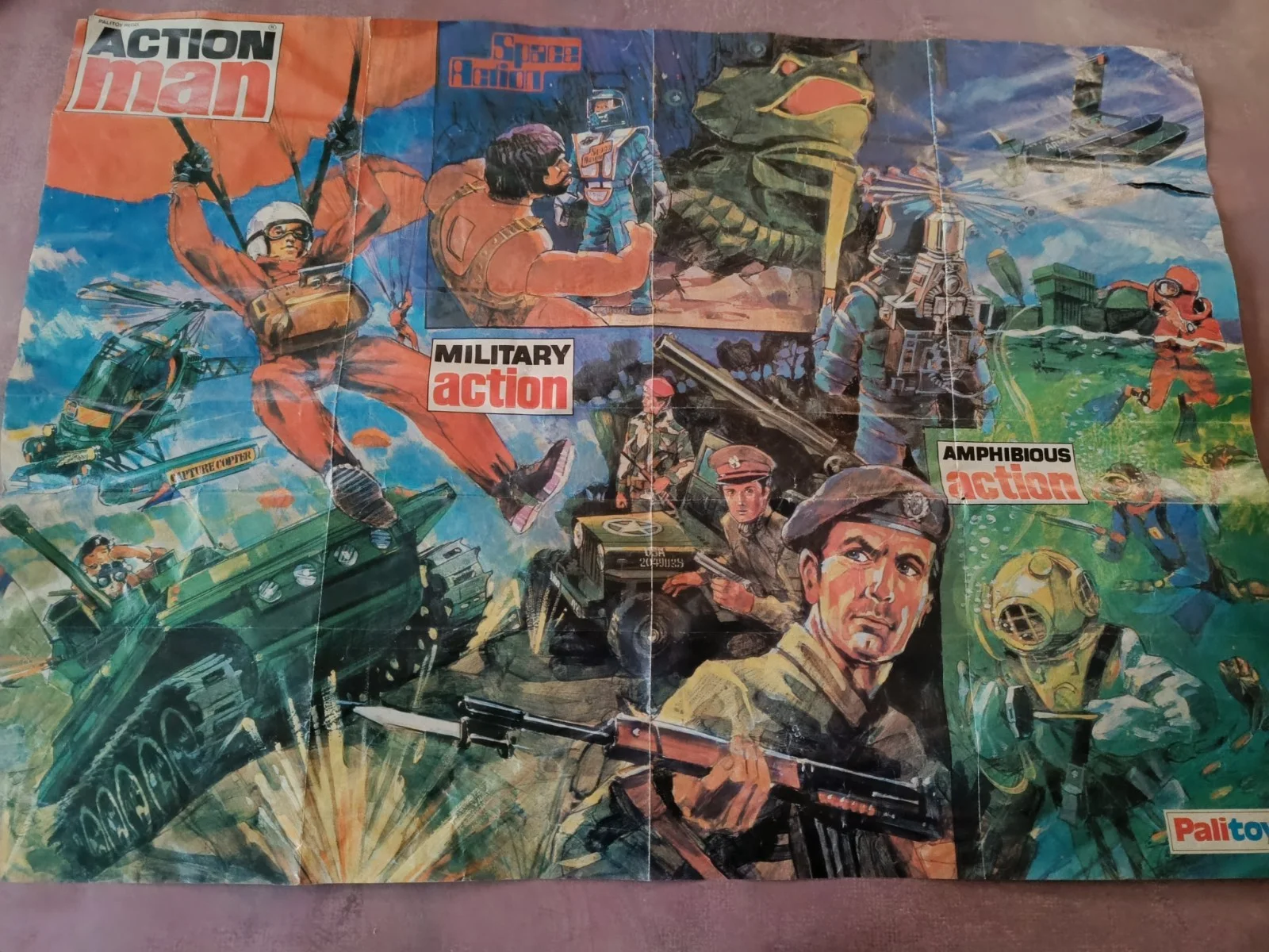 Vintage Action Man Poster 23 X 17 " - Palitoy (B0395), изображение 2
