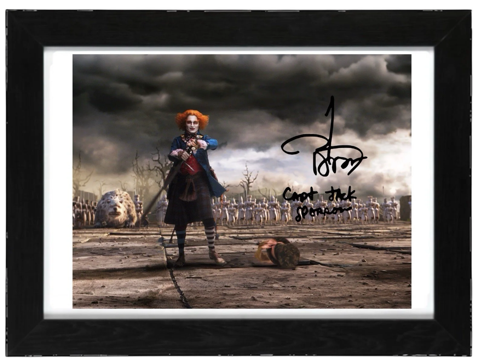 Johnny Depp Signed Autograph PHOTO Pre Print 6x4/A4/ Framed, image 2