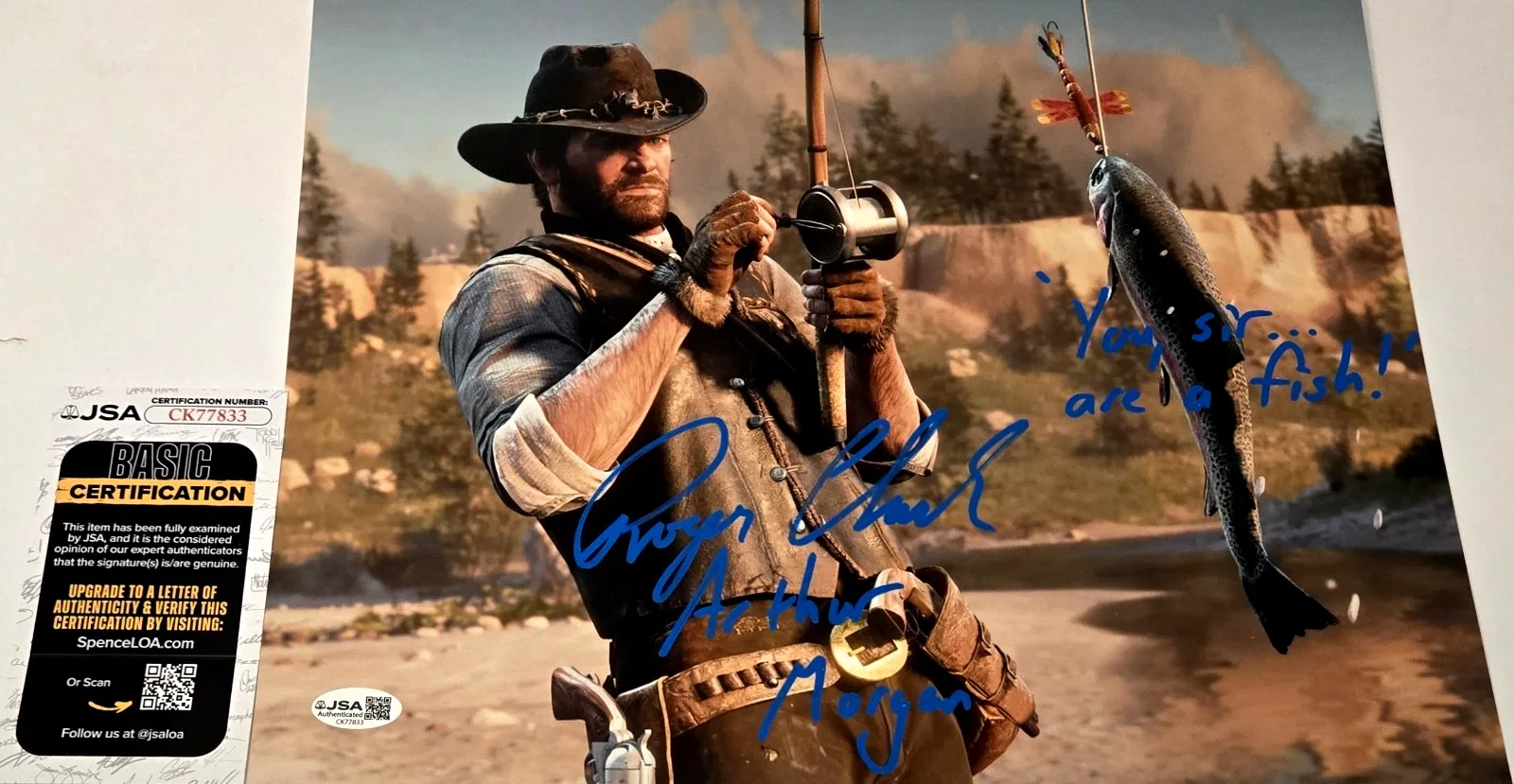 Roger Clark — Roger Clark Signed Photo Red Dead Redemption Arthur Morgan Autograph JSA COA 833, изображение 3