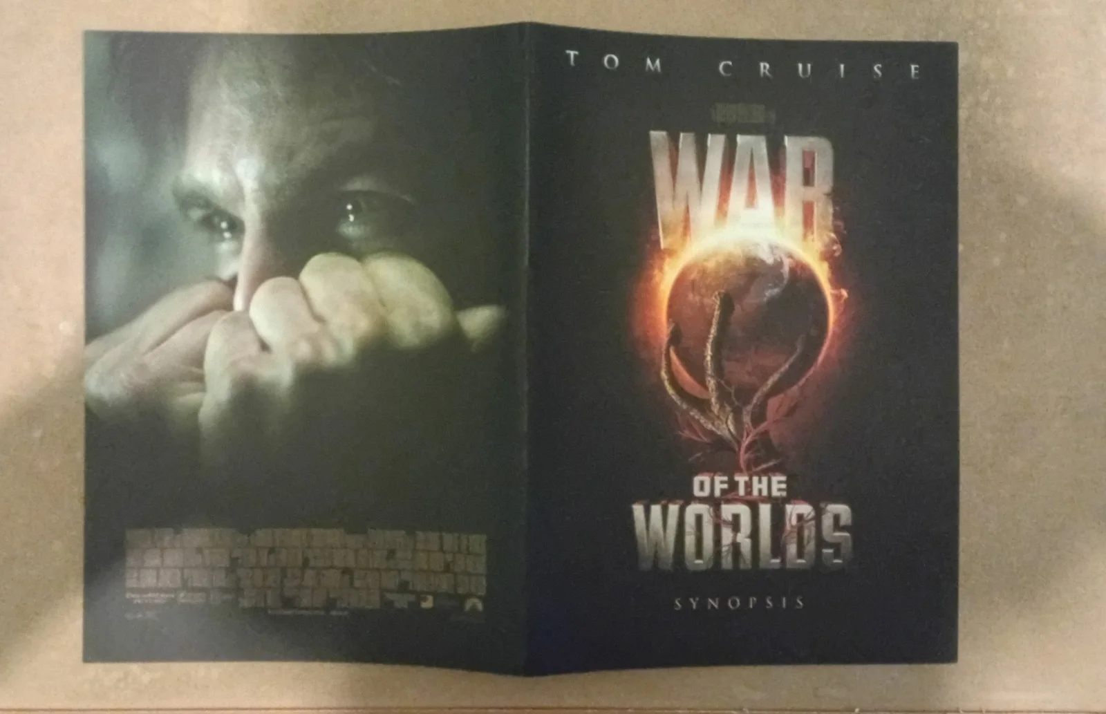 Tom Cruise The Firm movie flyer and War of the Worlds Synopsis card, изображение 4