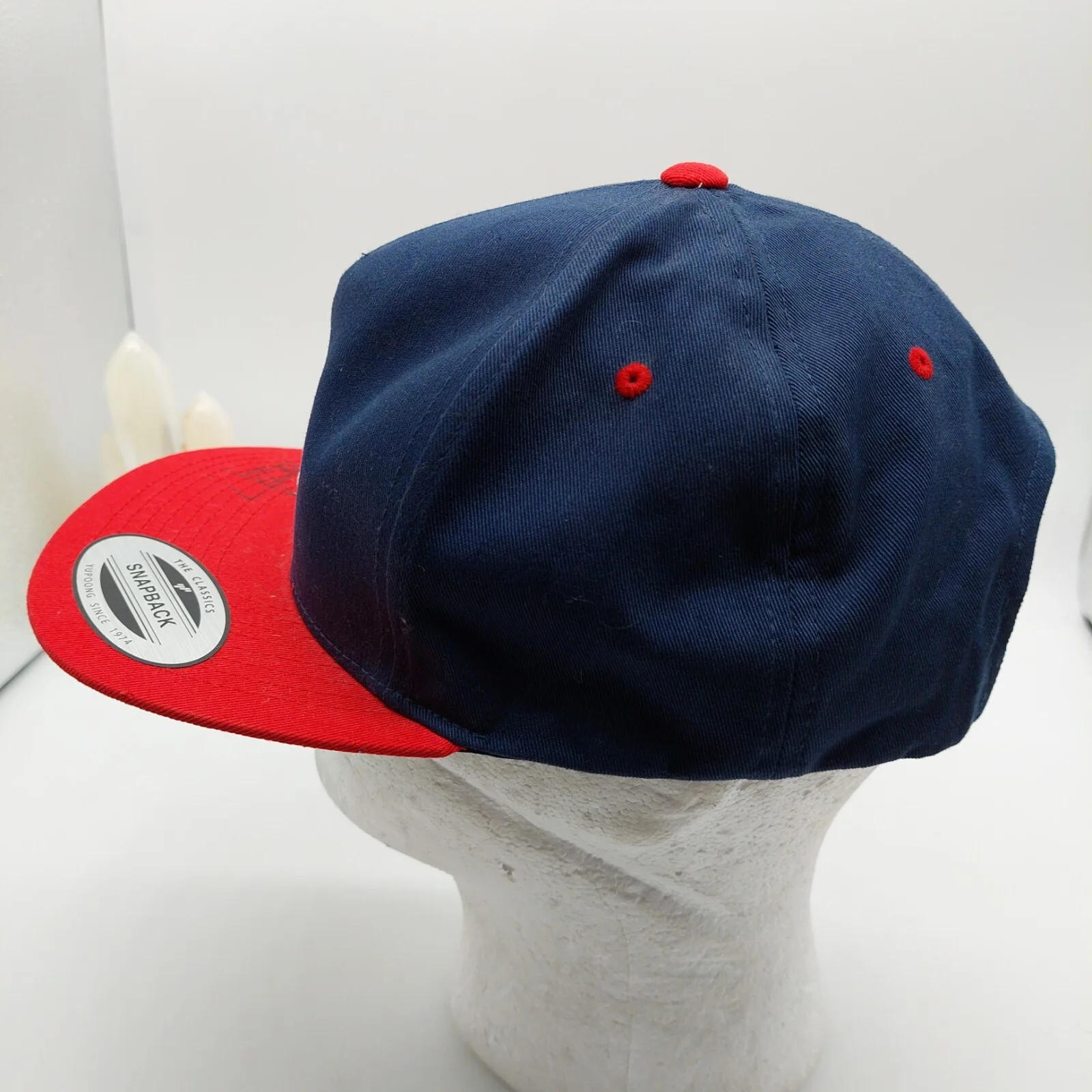 Hoodie Allen Hat Autographed Blue Red Snapback No COA, image 3