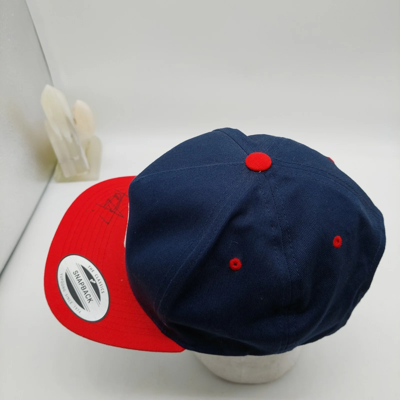 Hoodie Allen Hat Autographed Blue Red Snapback No COA, image 4