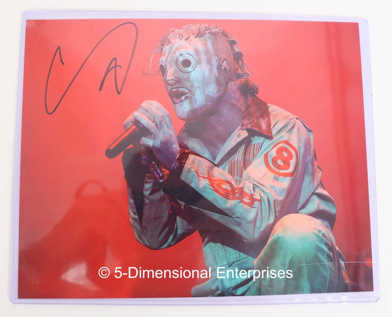 Slipknot COREY TAYLOR Signed 8x10 Photo Stone Sour Band Mask COA Monopoly Events, изображение 2