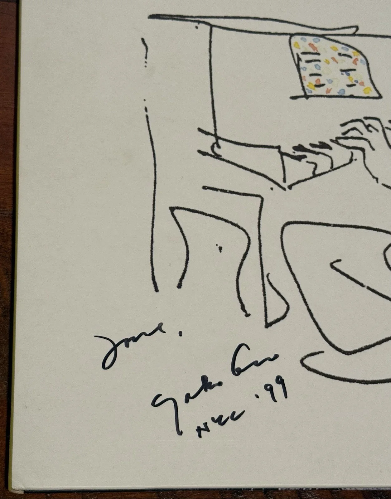Yoko Ono Signed Wonsaponatime selections from John Lennon Anthology Album PSA, image 2