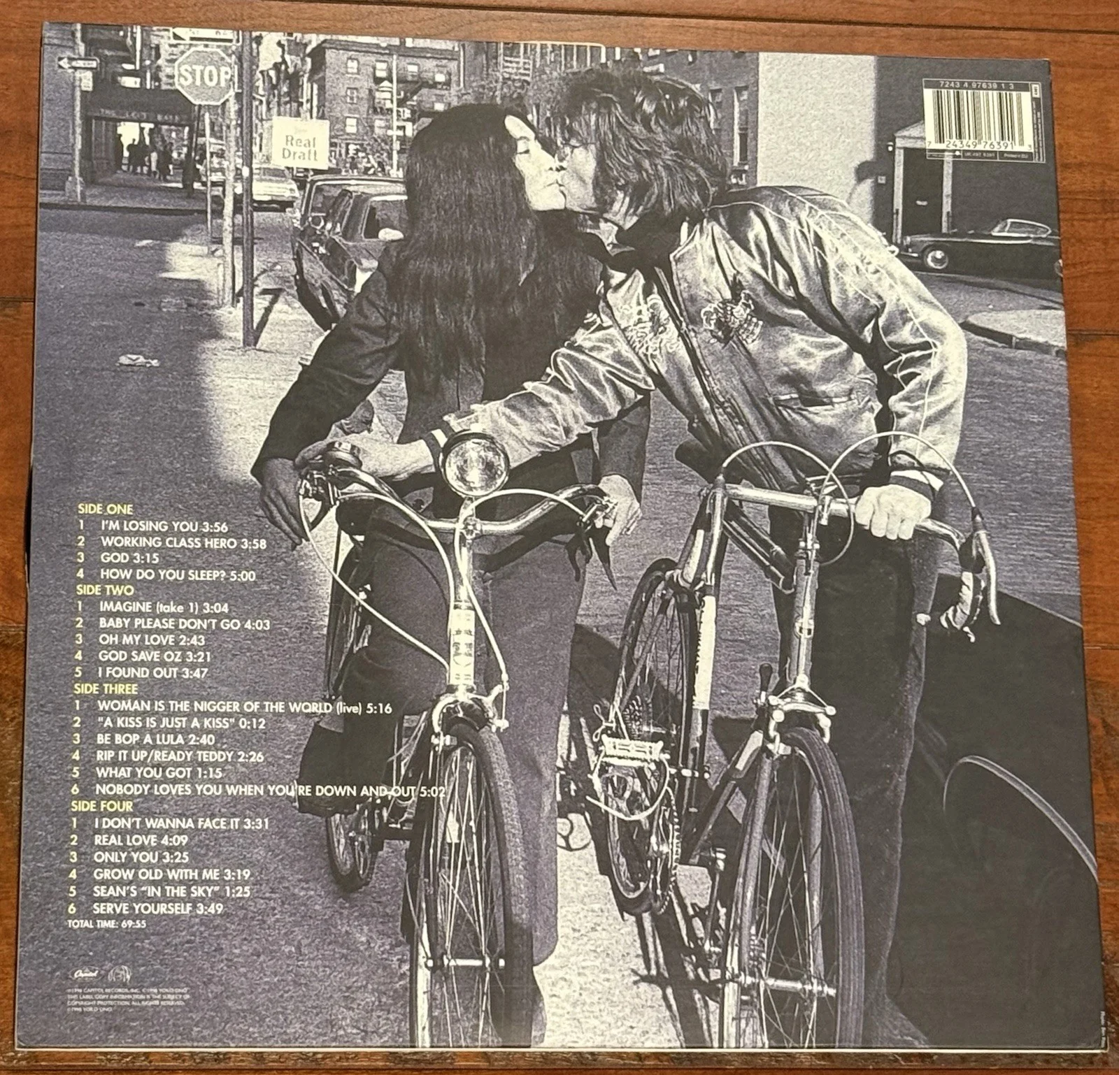 Yoko Ono Signed Wonsaponatime selections from John Lennon Anthology Album PSA, image 3
