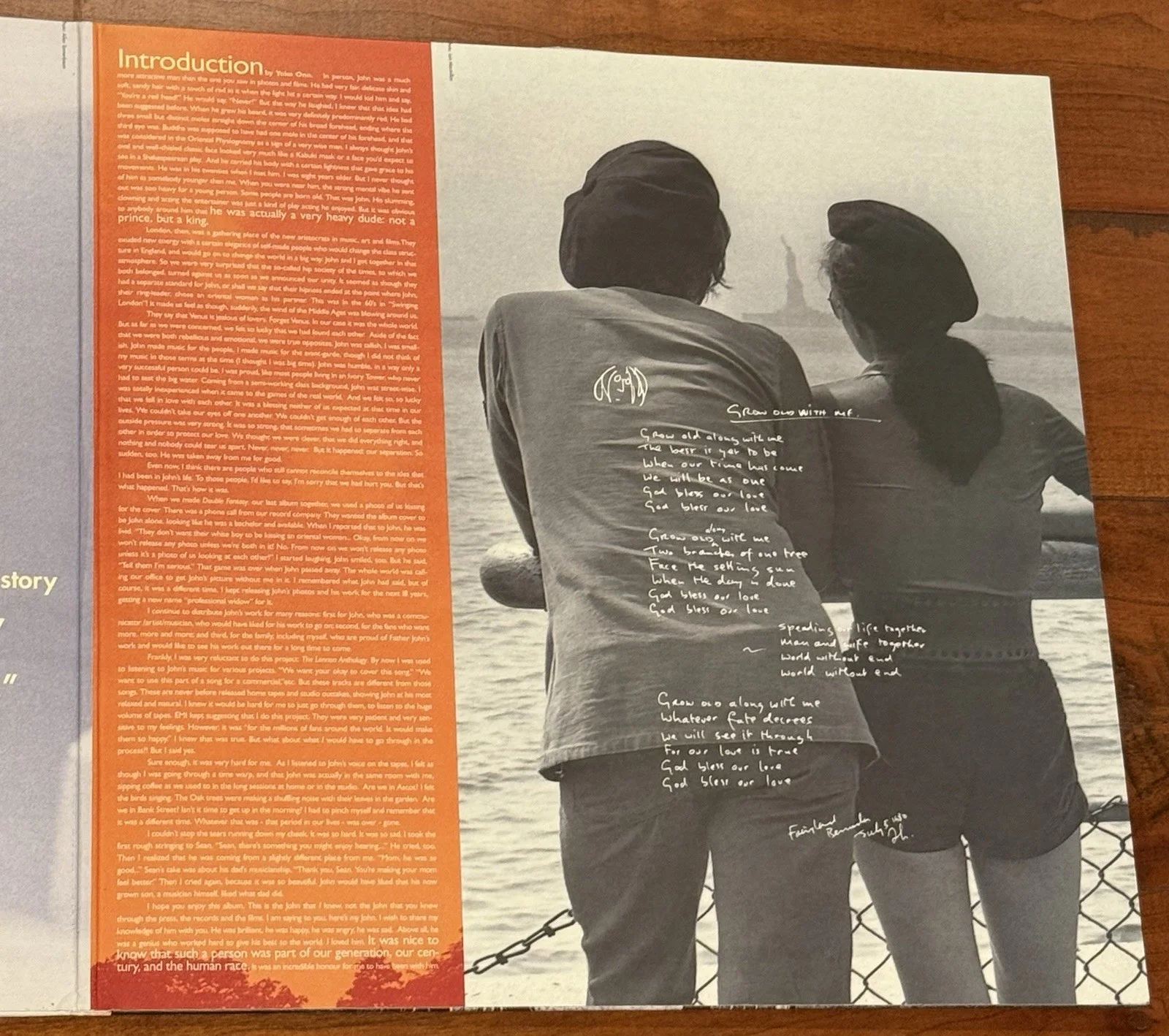 Yoko Ono Signed Wonsaponatime selections from John Lennon Anthology Album PSA, image 5