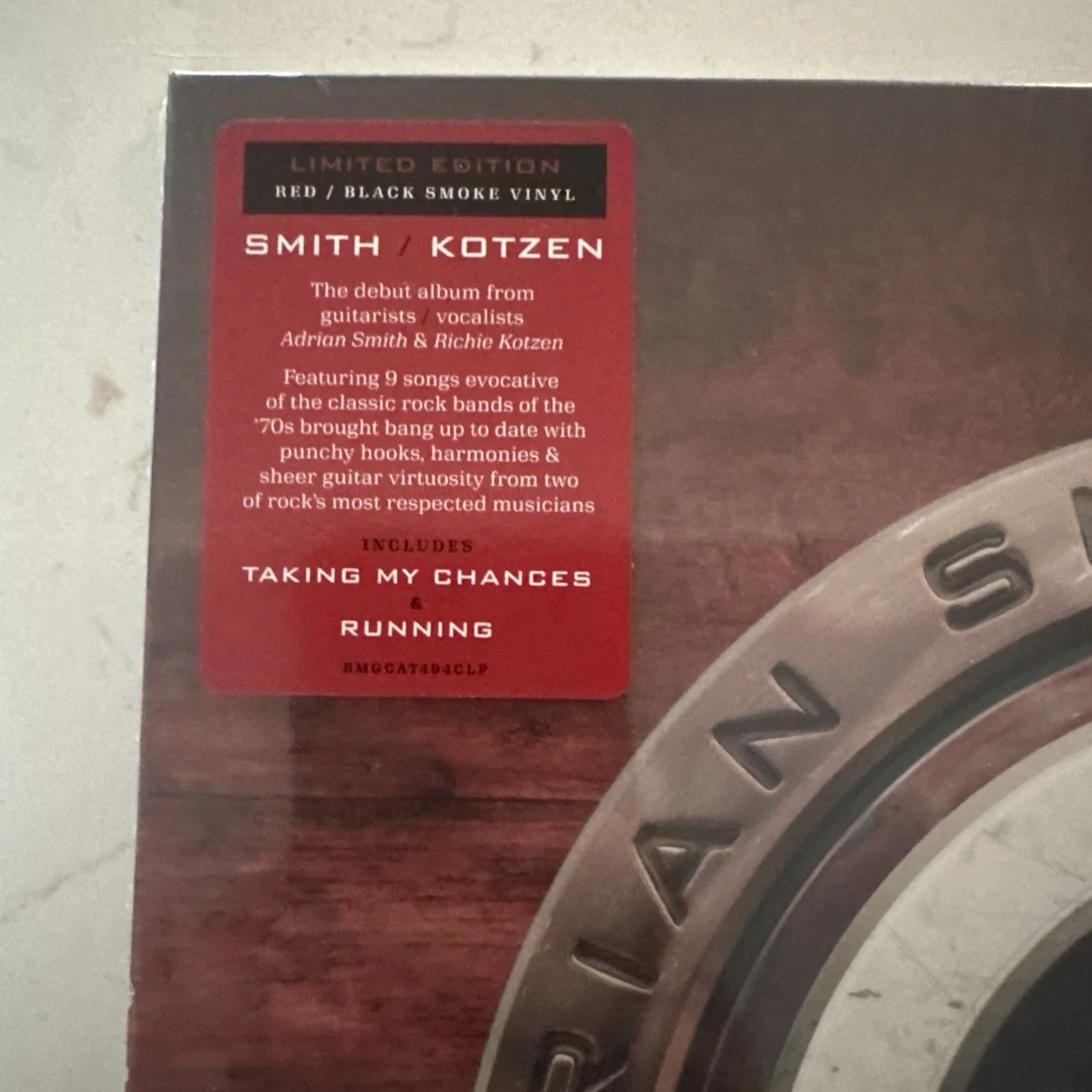 Smith & Kotzen signed autographed photo card & Vinyl Adrian Smith Richie Kotzen, изображение 3