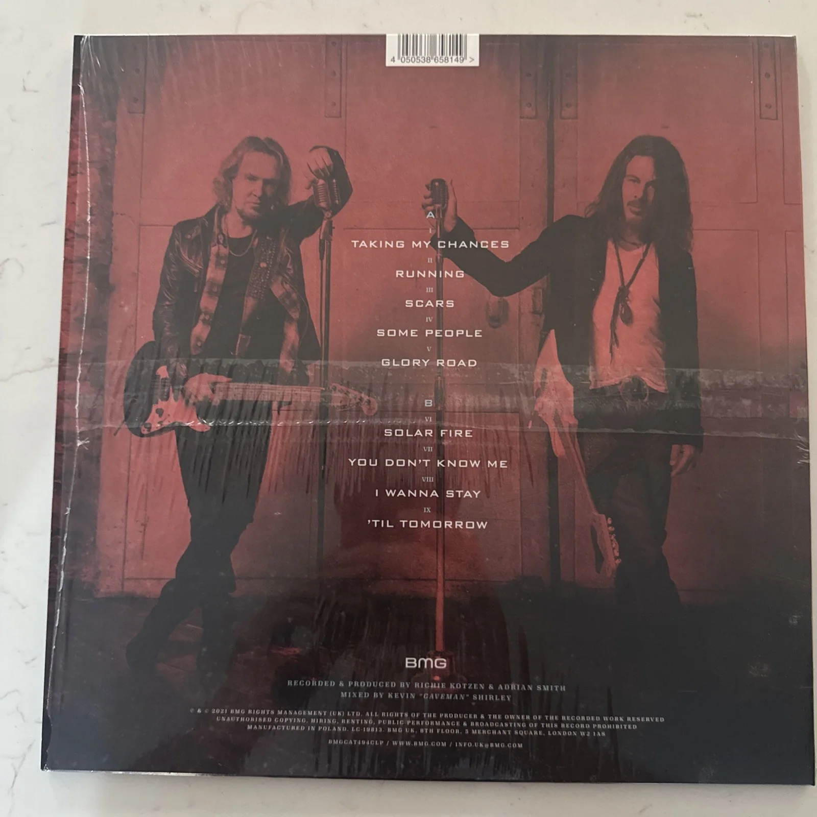 Smith & Kotzen signed autographed photo card & Vinyl Adrian Smith Richie Kotzen, изображение 4