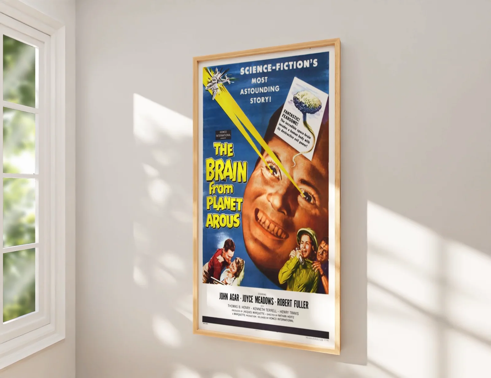 The Brain From Planet Arous 1957 - Restored 27.2" x 41" US One Sheet Poster, image 2
