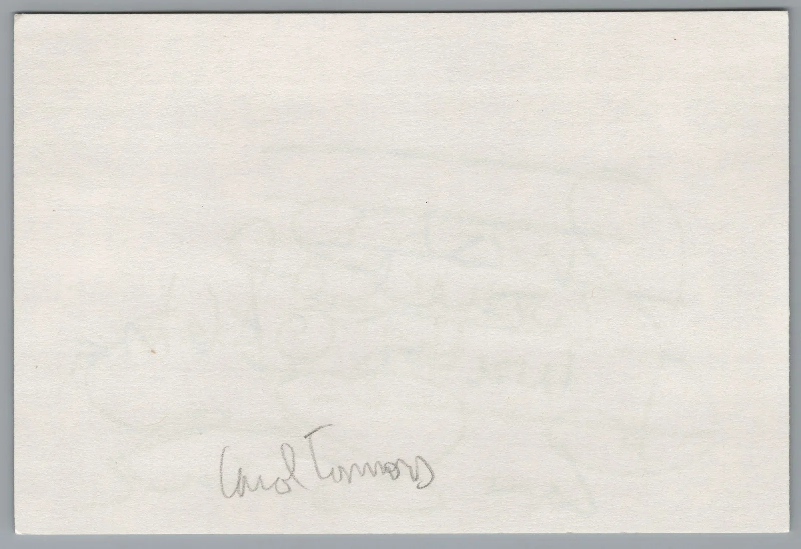 Carol Connors — Carol Connors Signed 4x6 Index Card Autographed, изображение 2