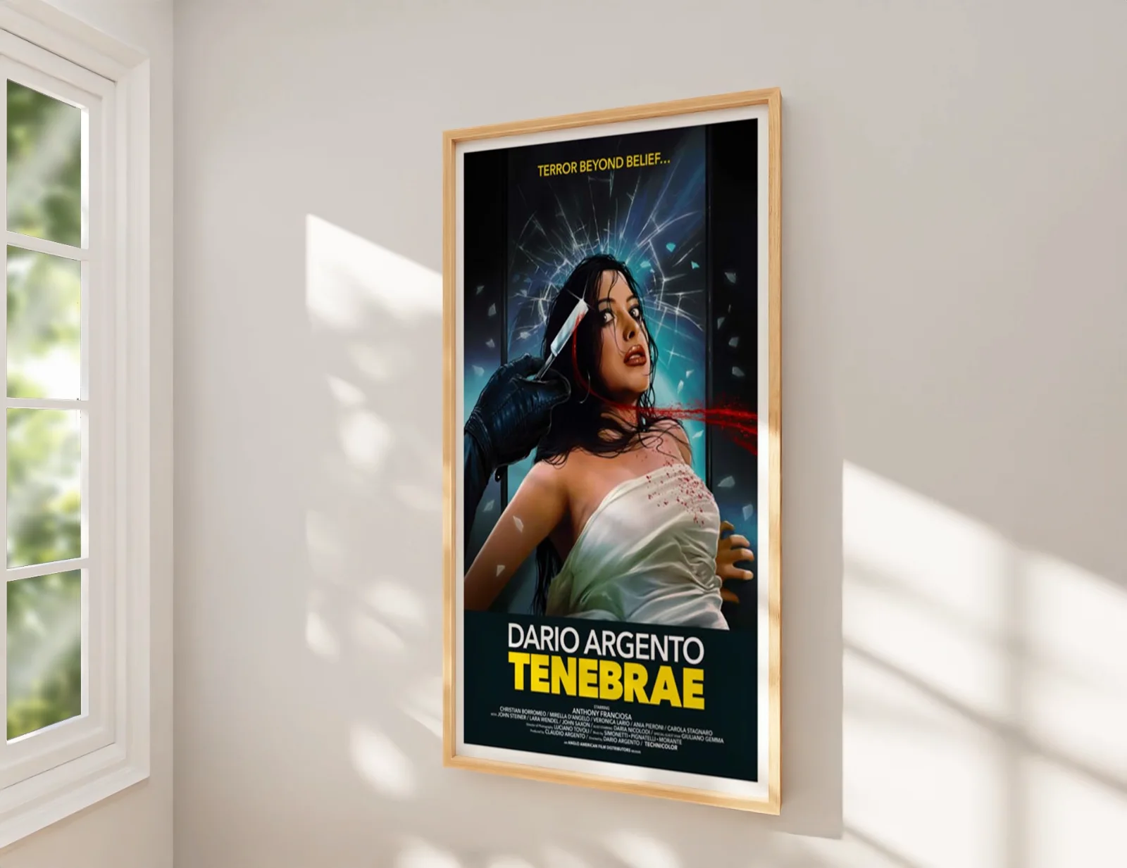 Tenebrae 1982 Mystery / Horror - Restored 27.2" x 41" US One Sheet Poster, image 2