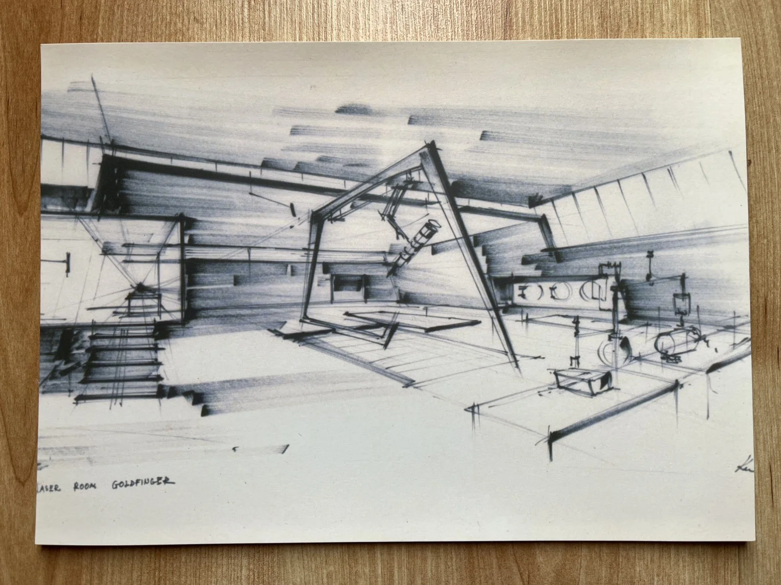 James Bond 007 Set of 5 A4 Concept Art Posters - Goldfinger Diamonds by Ken Adam, изображение 3