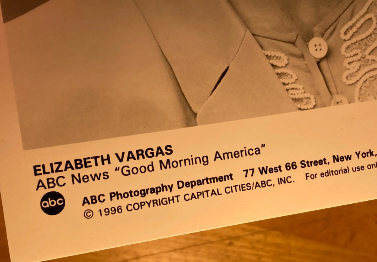 Hand SIGNED Elizabeth Vargas 7x9 ABC News Press Photo (w/ Letter) Good Morning A, изображение 5