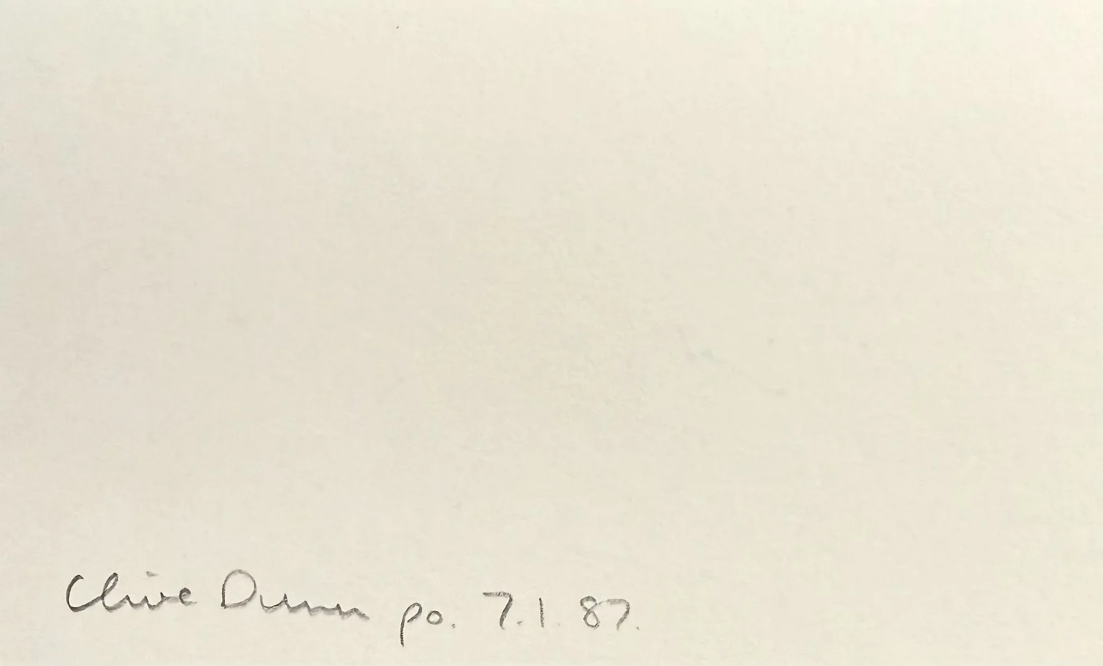 Clive Dunn — CLIVE DUNN Signed Autograph 3x5 INDEX CARD Dad's Army Bootsie and Snudge Grandad, изображение 2