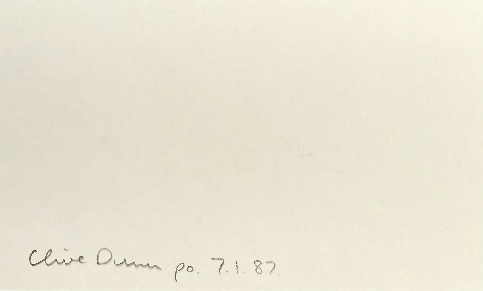 Clive Dunn — CLIVE DUNN Signed Autograph 3x5 INDEX CARD Dad's Army Bootsie and Snudge Grandad, изображение 4