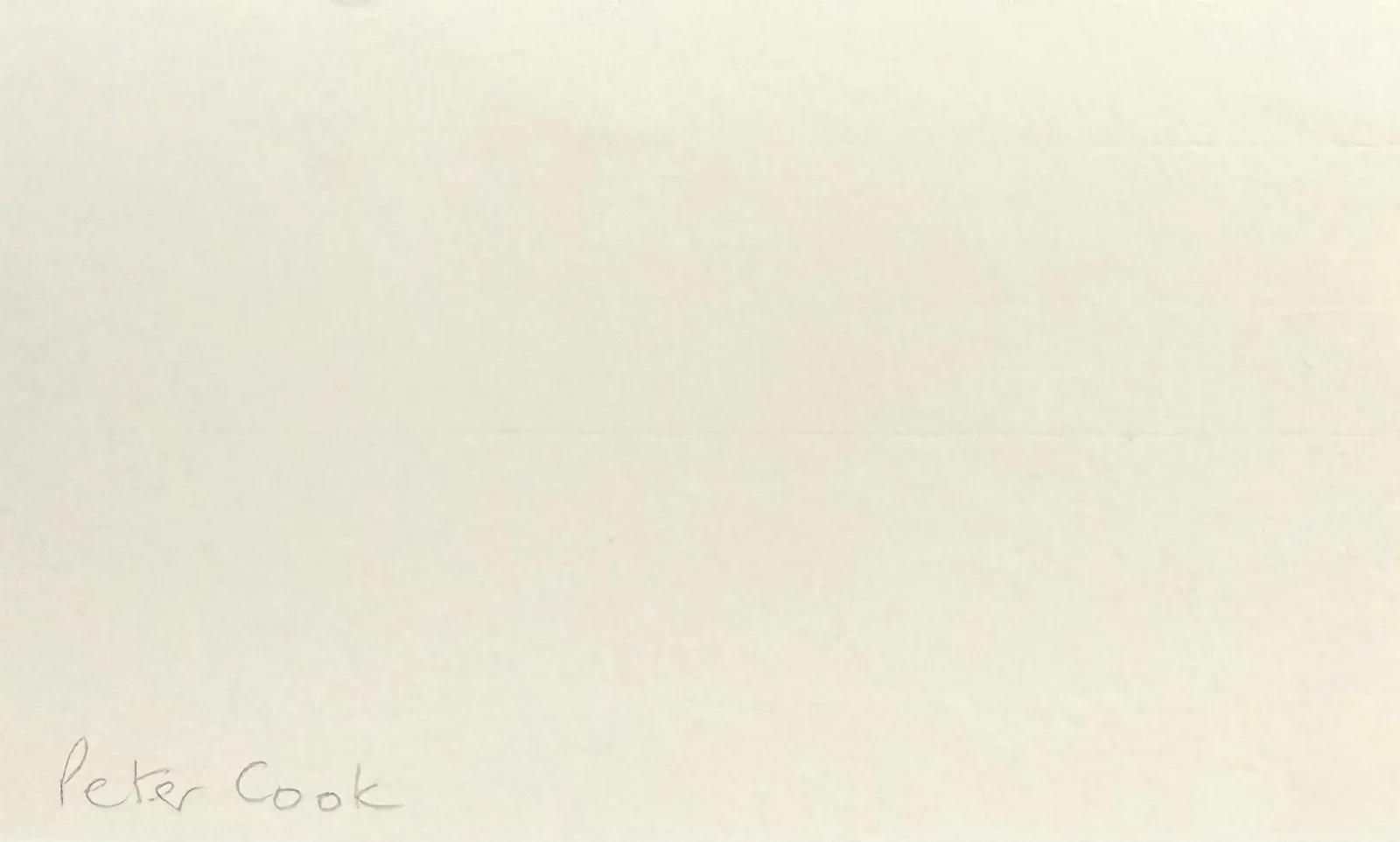Peter Cook — PETER COOK Signed Autographed 3"x 5" INDEX CARD Bedazzled The Princess Bride, изображение 2