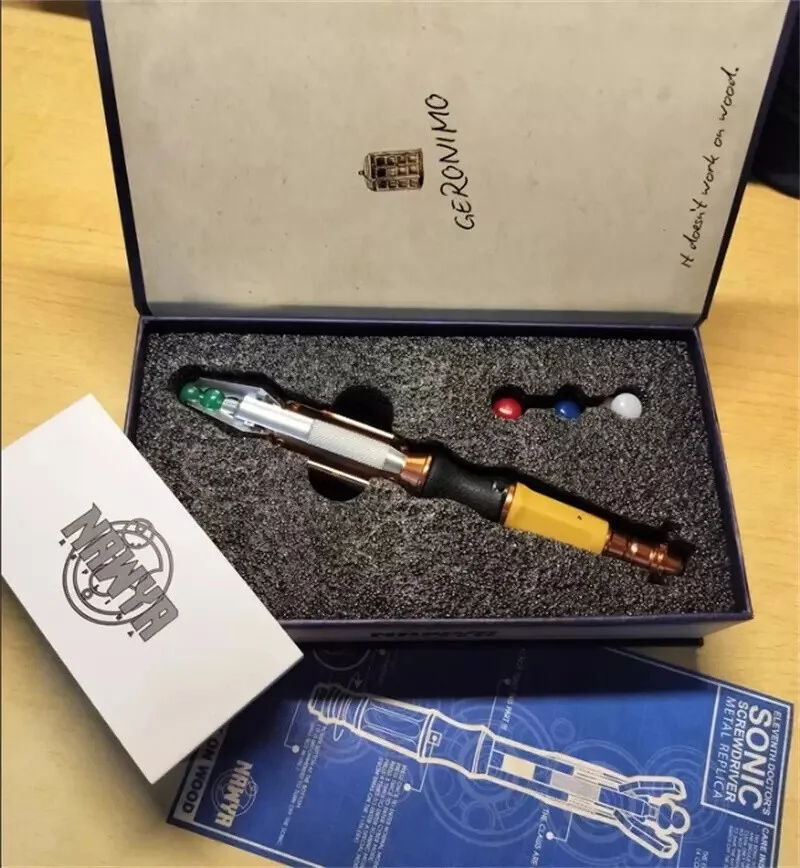 Doctor Who Cosplay 11th Metal Sonic Screwdriver LED Light Prop Replica Halloween, image 4