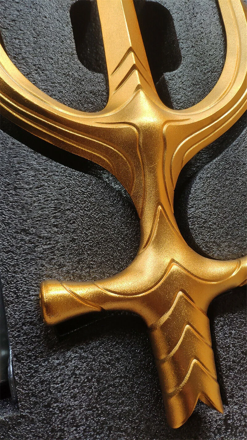 1/1 Aquaman Scale Steel Alloy Trident 210cm Cosplay Prop Metal Ornaments Stock, изображение 3