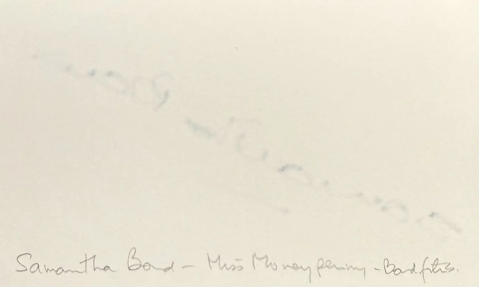 Samantha Bond — SAMANTHA BOND Signed Autograph 3x5 INDEX CARD Hounded Goldeneye Die Another Day, изображение 2