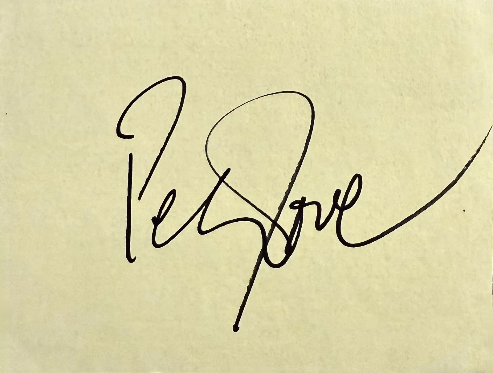 Peter O'Toole — PETER O'TOOLE Signed Autographed 4"x 5" CARD Lawrence of Arabia Man of La Mancha