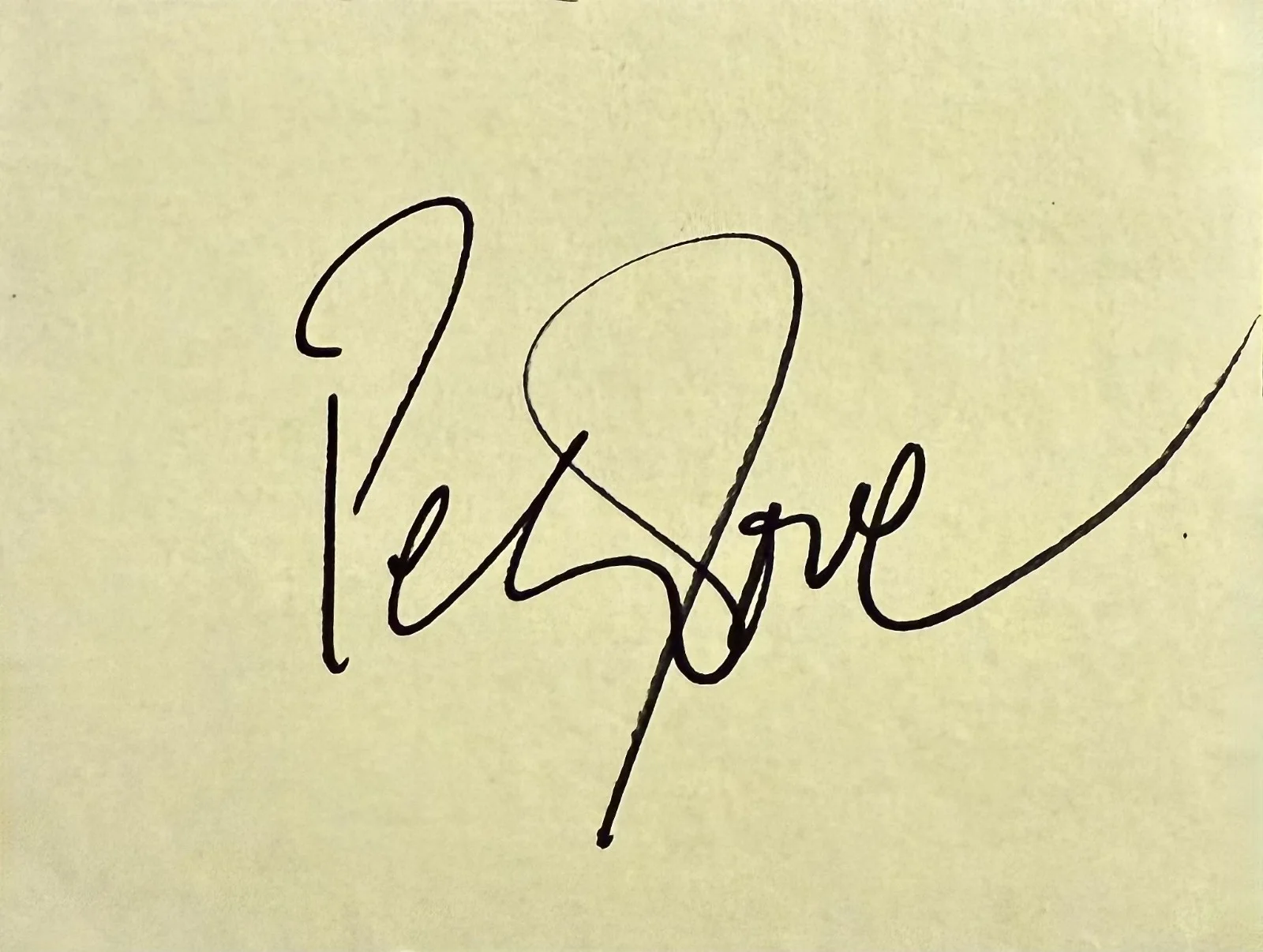Peter O'Toole — PETER O'TOOLE Signed Autographed 4"x 5" CARD Lawrence of Arabia Man of La Mancha, изображение 3