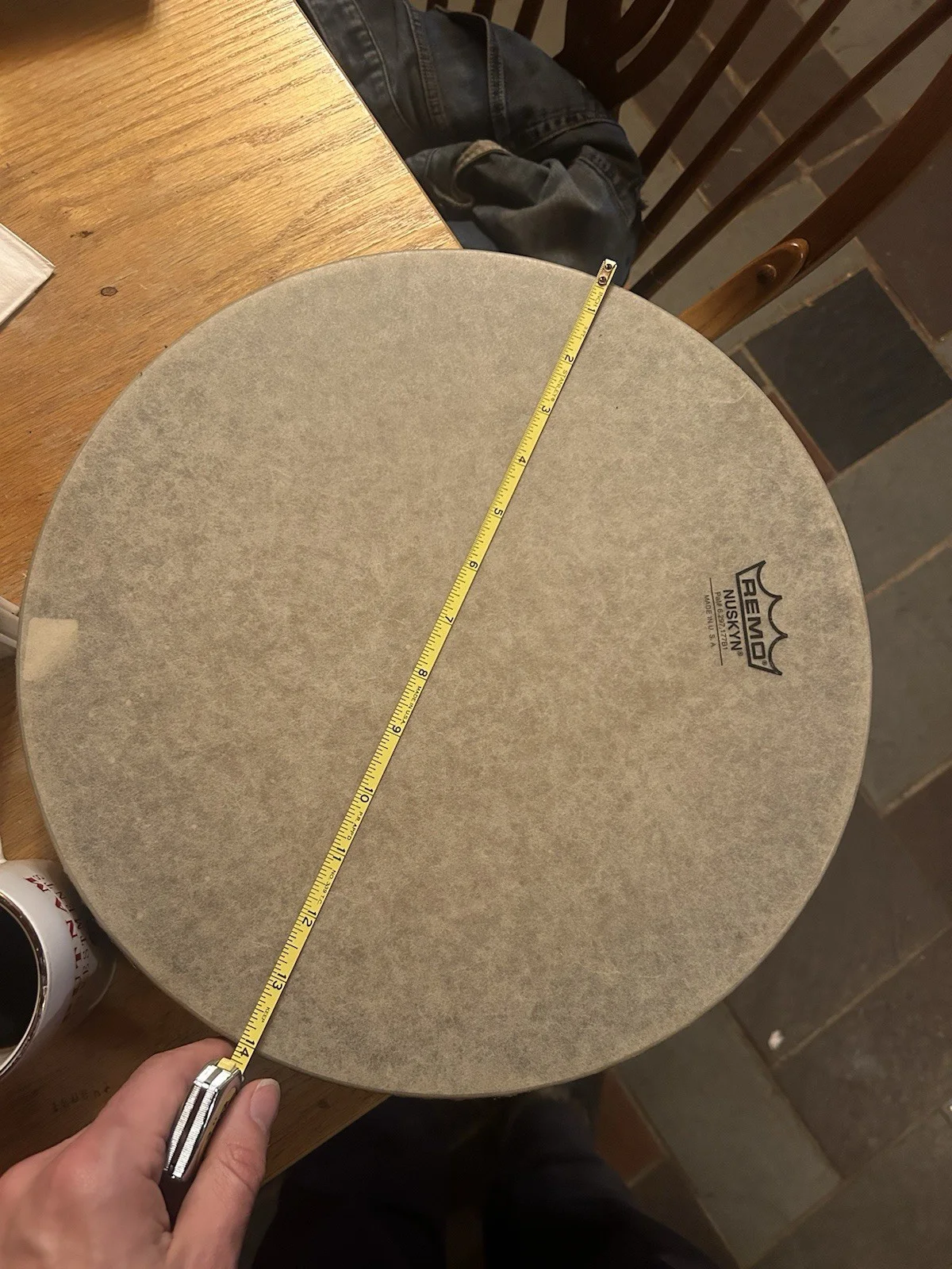 Remo Mondo 14in Nuskyn Drumhead NOS, image 4