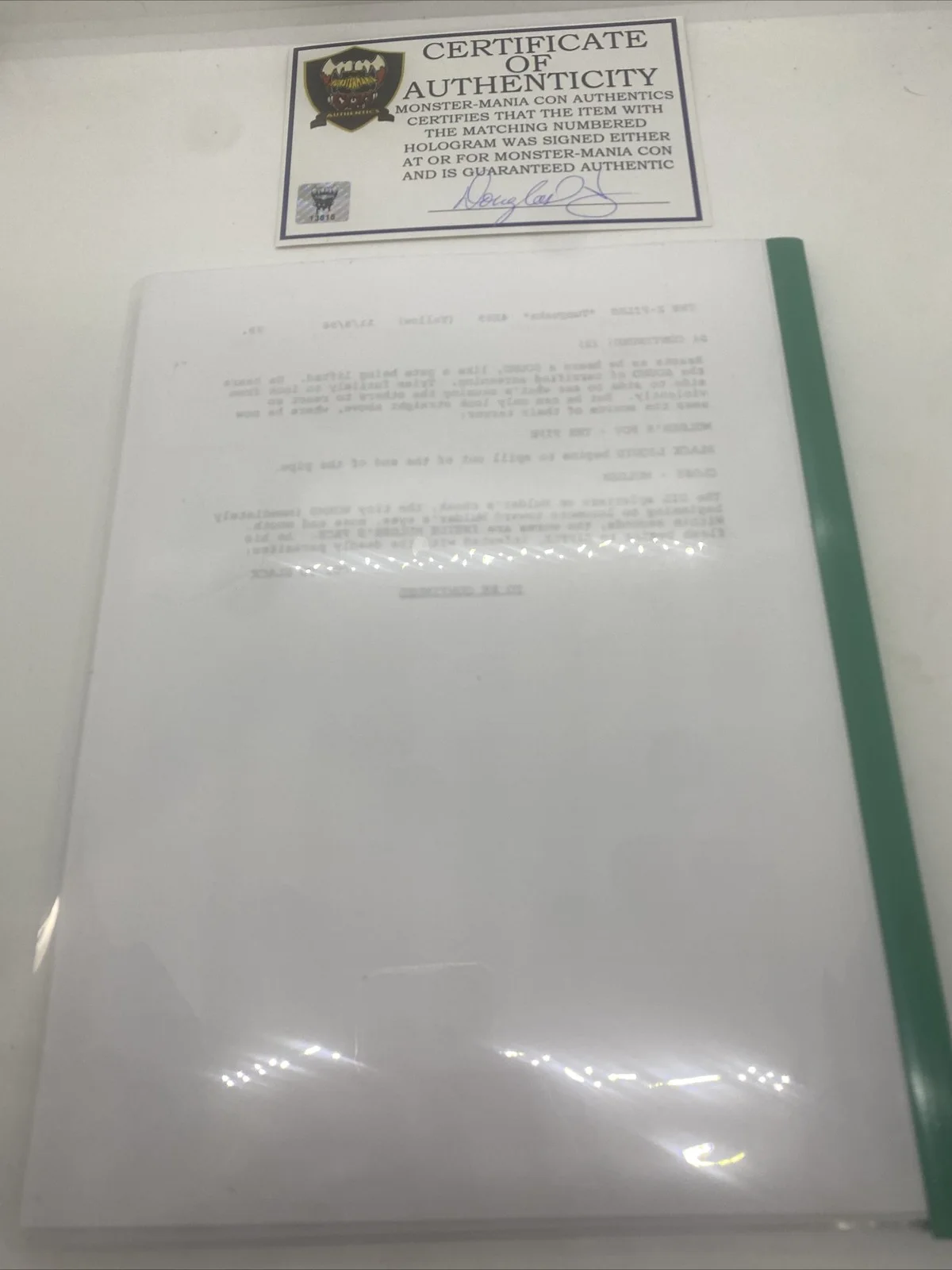 Gilian Anderson — Gillian Anderson Signed X Files Full Episode Script MMC COA Tunguska, изображение 4