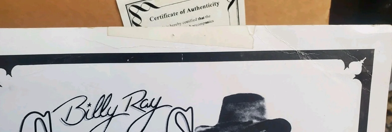 Autographed Billy Ray Cyrus 11x17 Poster Music JSA COA Redneck Heaven Tour, изображение 5