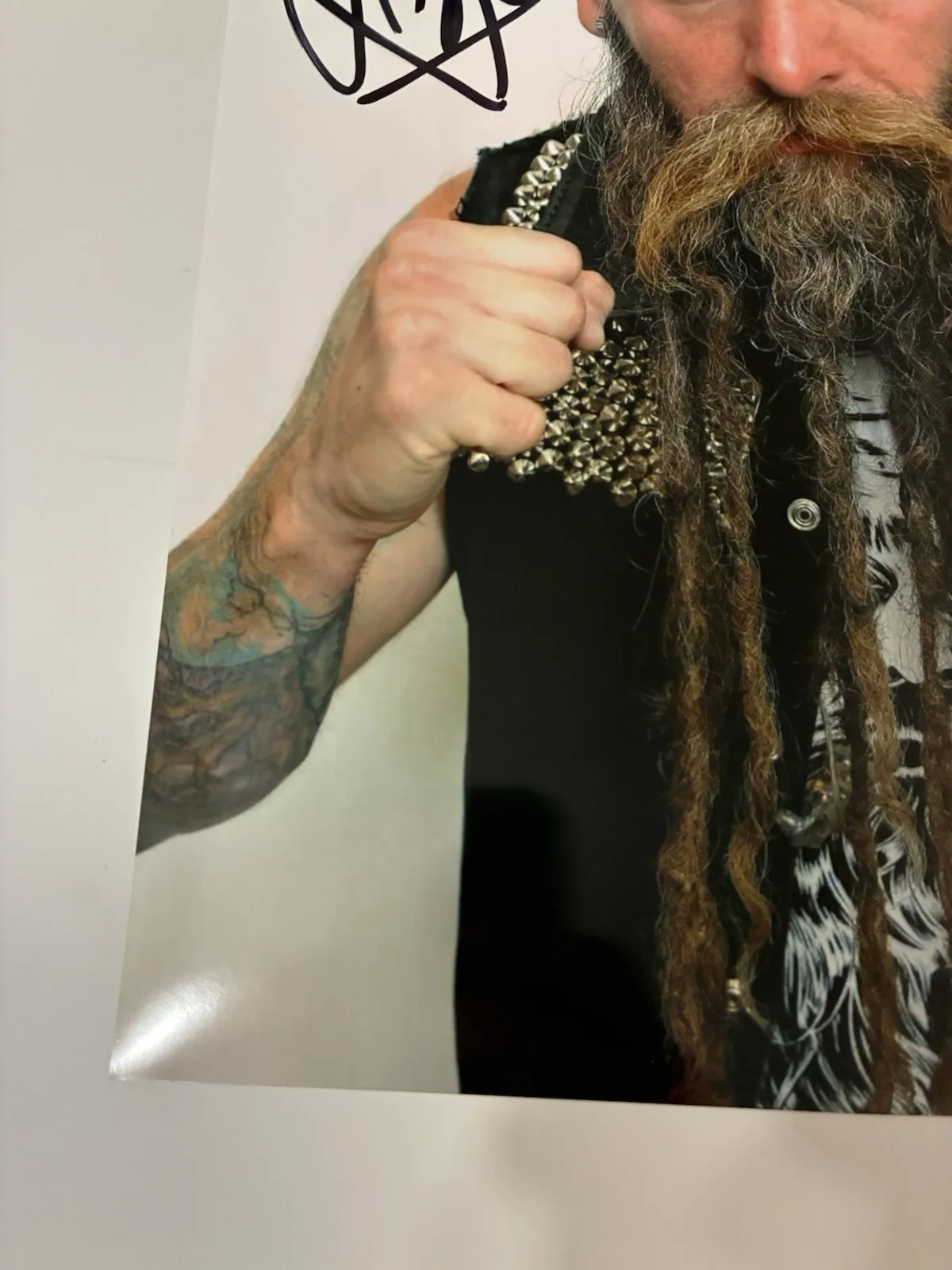 Chris Kael Five Finger Death Punch Bassist Autographed 8x10 Signed (proof photo), изображение 3