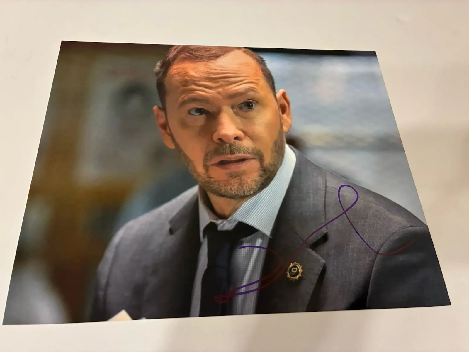 Donnie Wahlberg Blue Bloods Television Show Autograph 8x10 (proof photo) Signed, изображение 3