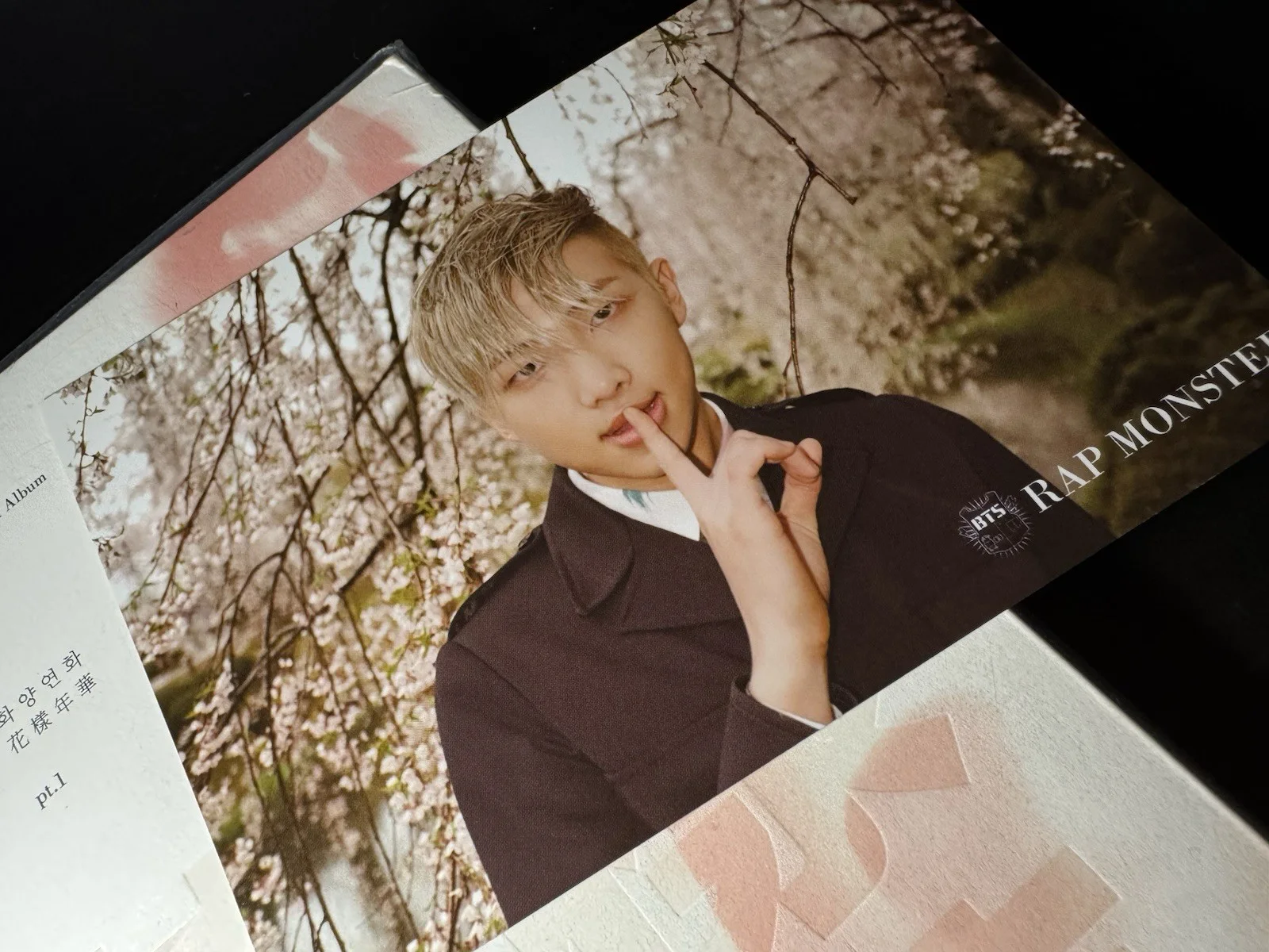 BTS Most Beautiful Moment In Life HYYH PT.2 Autographed Signed by Rap Mon, RM, изображение 4