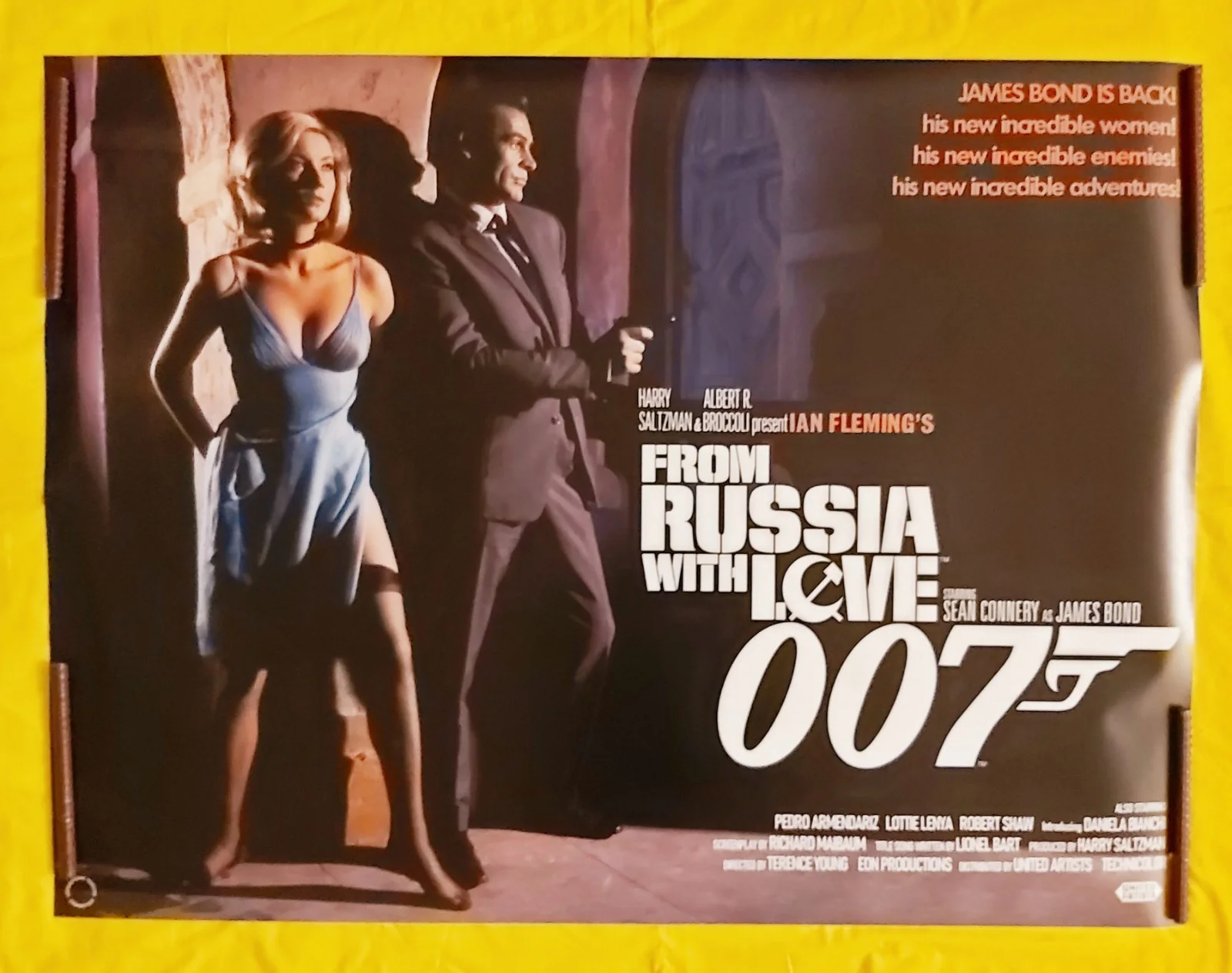 FROM RUSSIA WITH LOVE UK QUAD REPRO POSTER 40 X 30 ", image 2