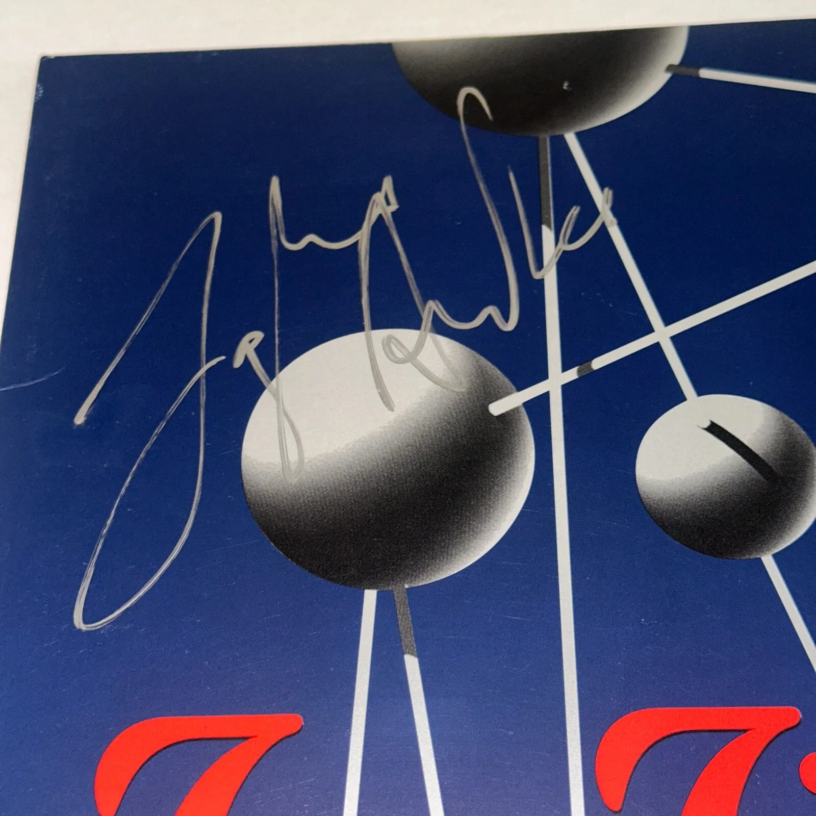 GROHL, HAWKINS (Vintage) & MENDEL Signed FOO FIGHTERS LP ALBUM COVER Beckett LOA, изображение 2