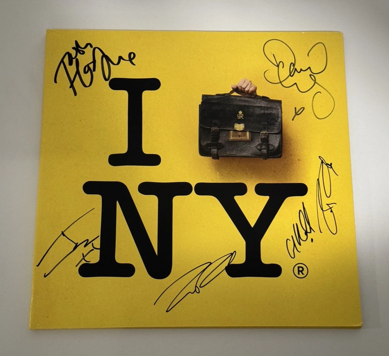 cast members — Operation Mincemeat OBC autographed Signed x5 Broadway Vinyl Record, image 2