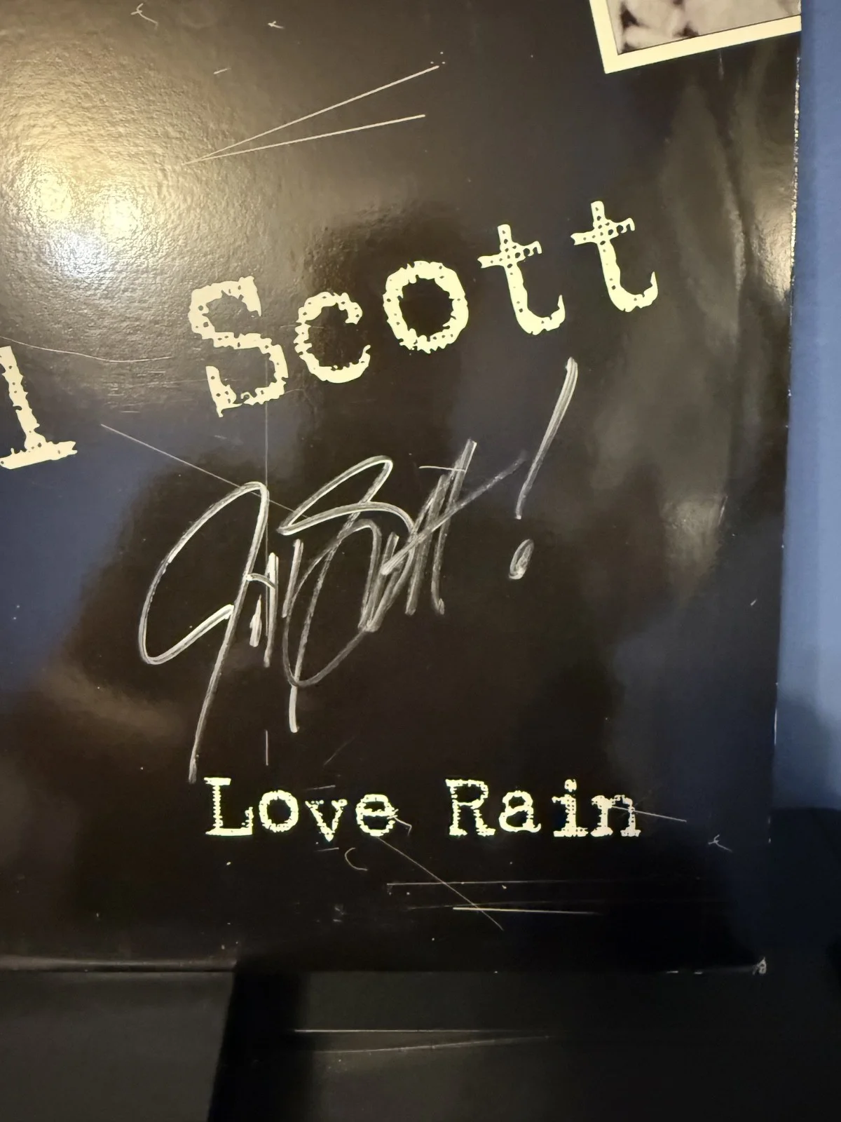 Jill Scott signed Love Rain 12" lp album, image 2