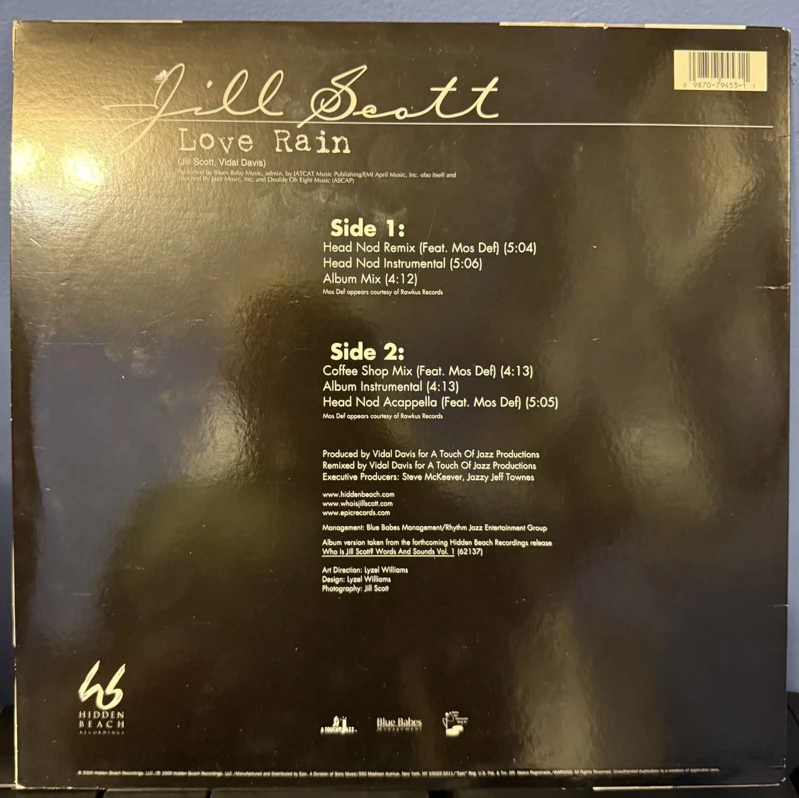 Jill Scott signed Love Rain 12" lp album, image 5