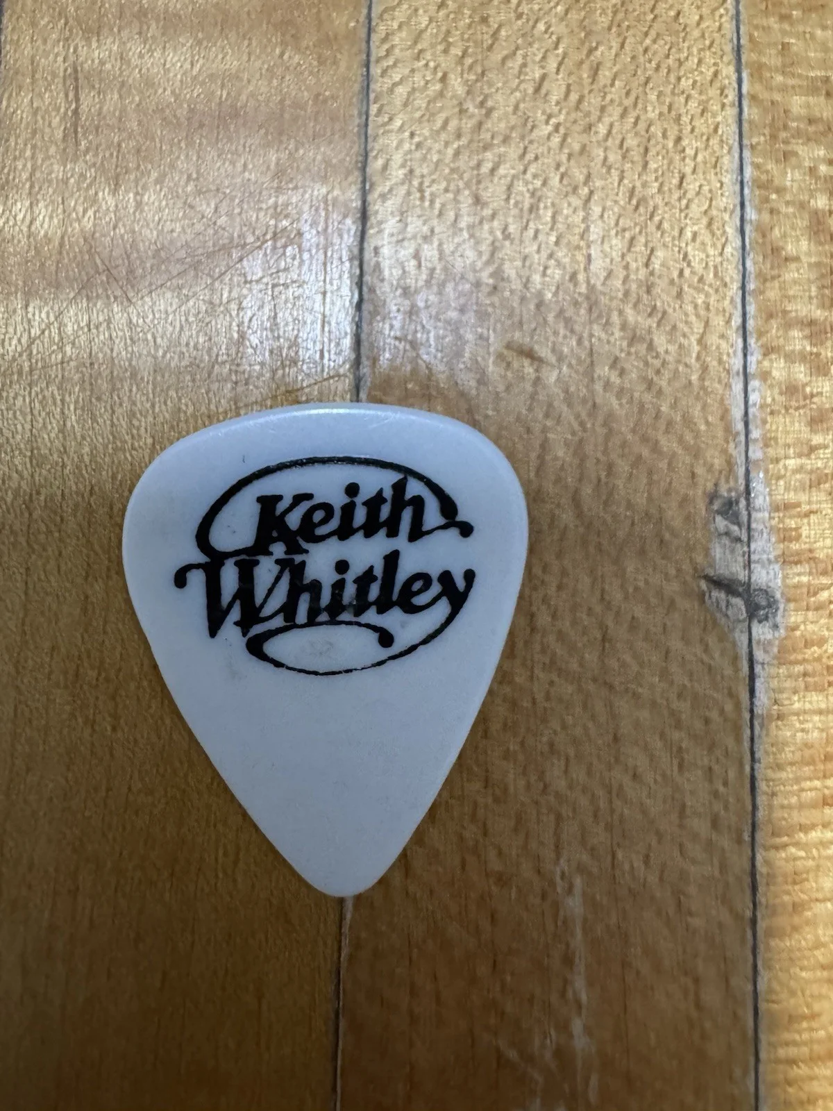 Vintage Genuine KEITH WHITLEY LOGO GUITAR PICK (Very Rare)), изображение 2