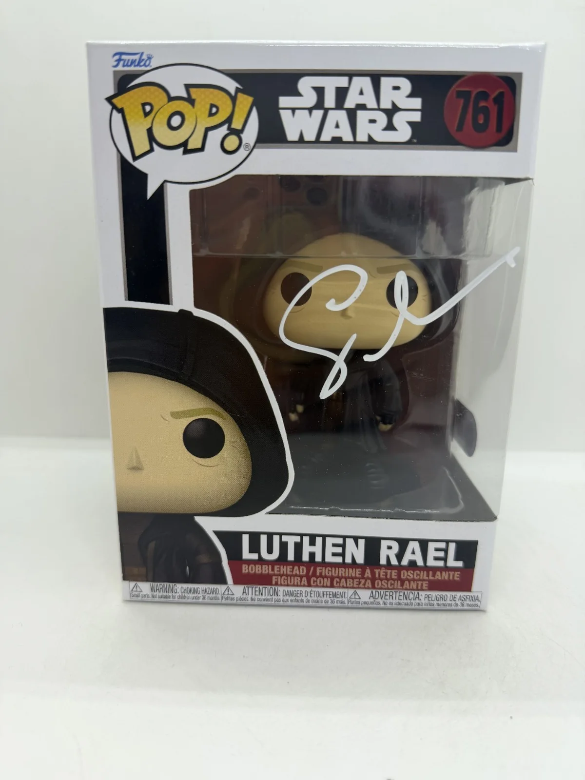 stellan skarsgaard — Stellan Skarsgaard Signed Star Wars Andor Luthen Rael Funko Pop #761 SWAU #2