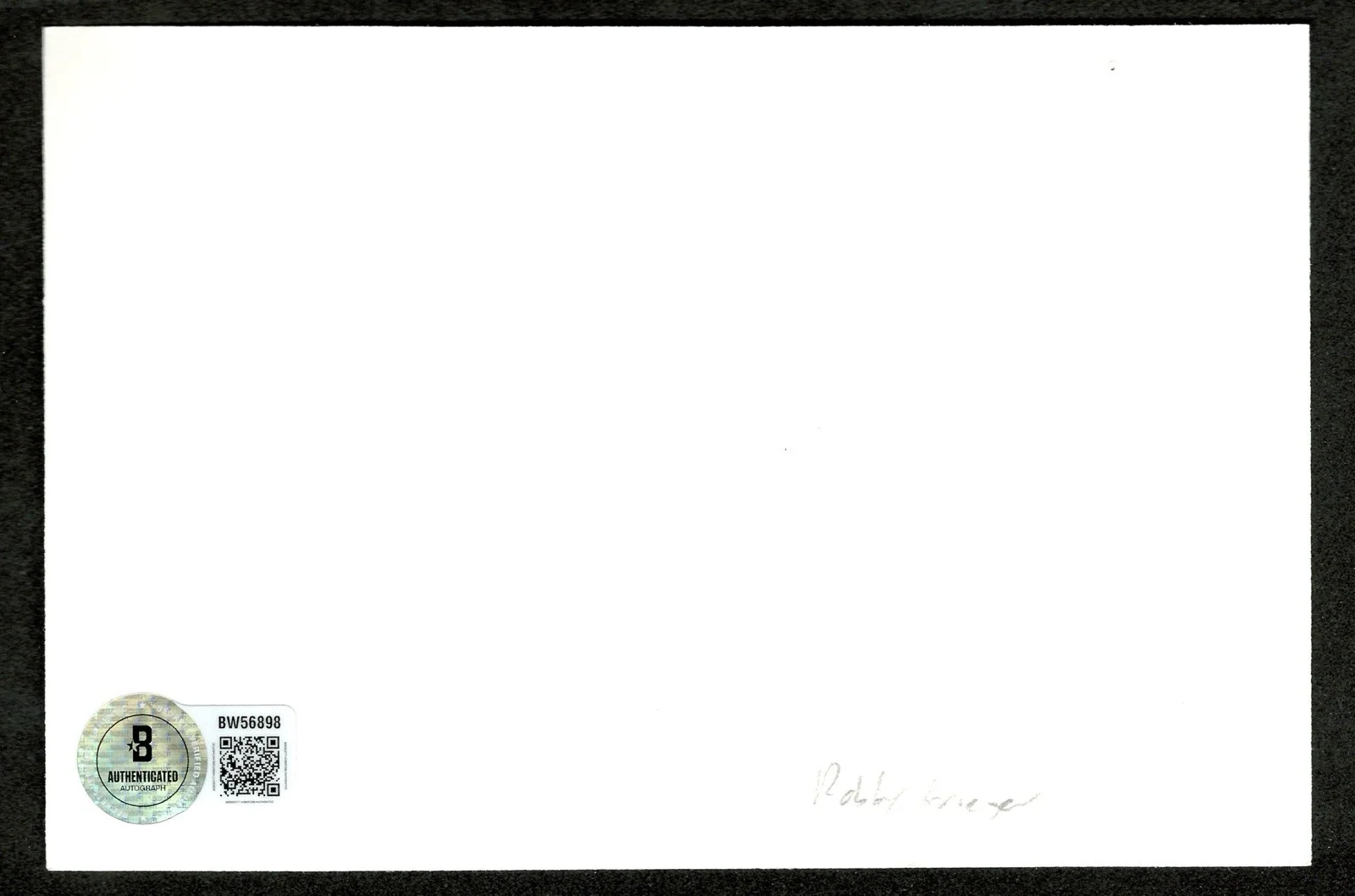 Robby Krieger Signed Autographed 4x6 Card BAS Beckett Cert The Doors, image 2