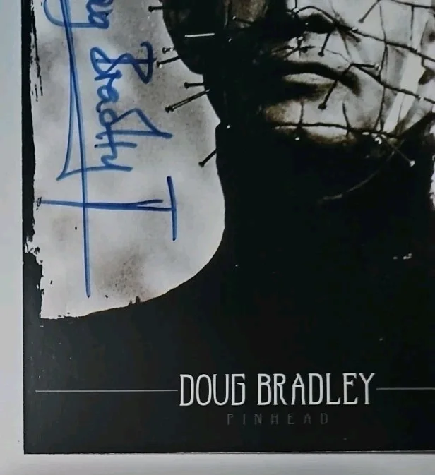 Doug Bradley — Doug Bradley Signed 5x7 Blue Autographed Photo Hellraiser Pinhead Iconic Ink COA, изображение 2