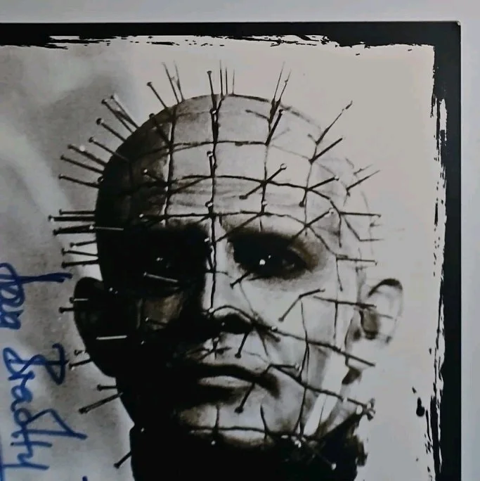 Doug Bradley — Doug Bradley Signed 5x7 Blue Autographed Photo Hellraiser Pinhead Iconic Ink COA, изображение 5