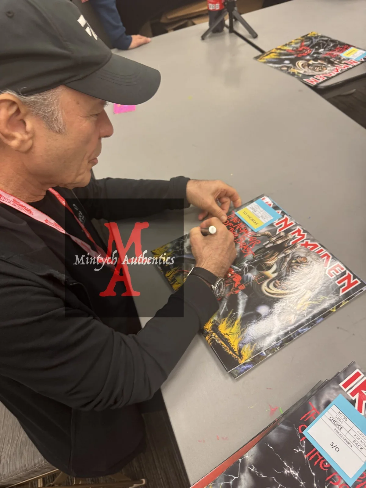 Bruce Dickinson Iron Maiden autographed signed 8x10 photo Beckett COA, image 3
