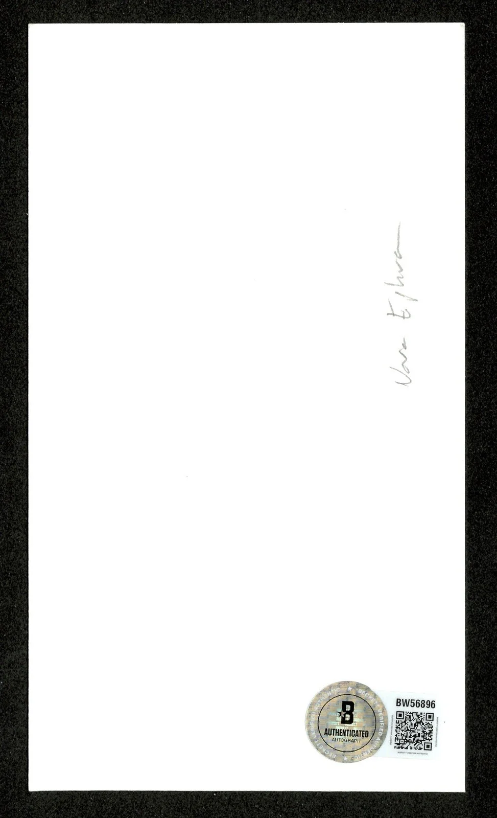 Nora Ephron Signed Autographed 3x6 Card BAS Beckett Cert When Harry Met Sally, изображение 2