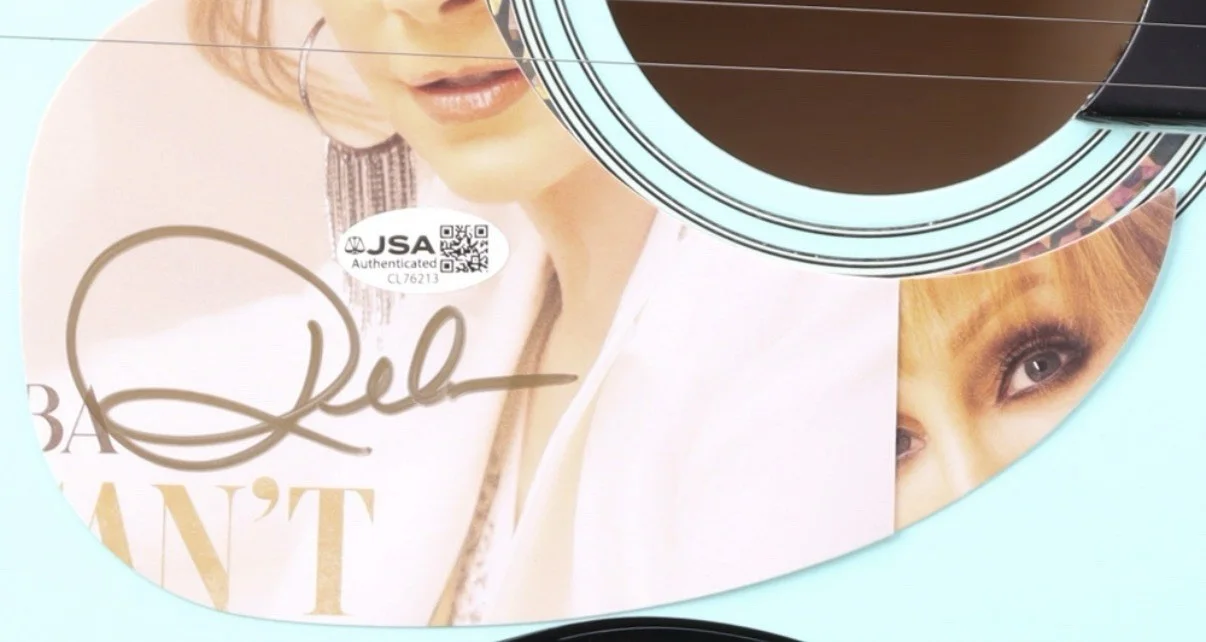 Reba McEntire Signed Custom Pickguard Jsa Authentic Autograph, image 2