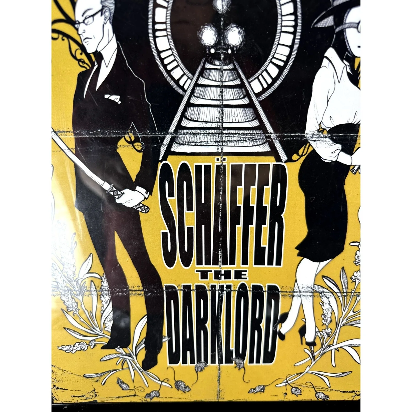 Schaffer the Darkloard NYC Rapper Comedian Sick Passenger Poster Signed, изображение 2