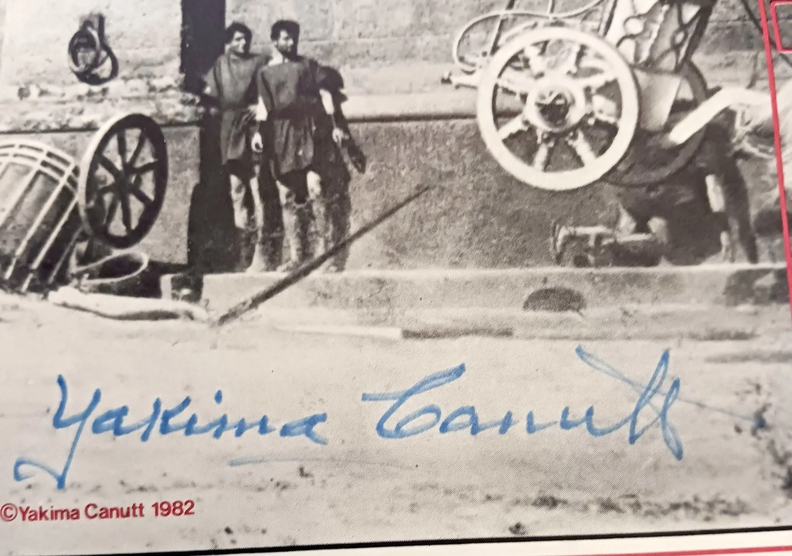 Yakima Canutt — 1982 YAKIMA CANUTT Movie Poster, World's Greatest Stunt Man, SIGNED, RARE !, image 2