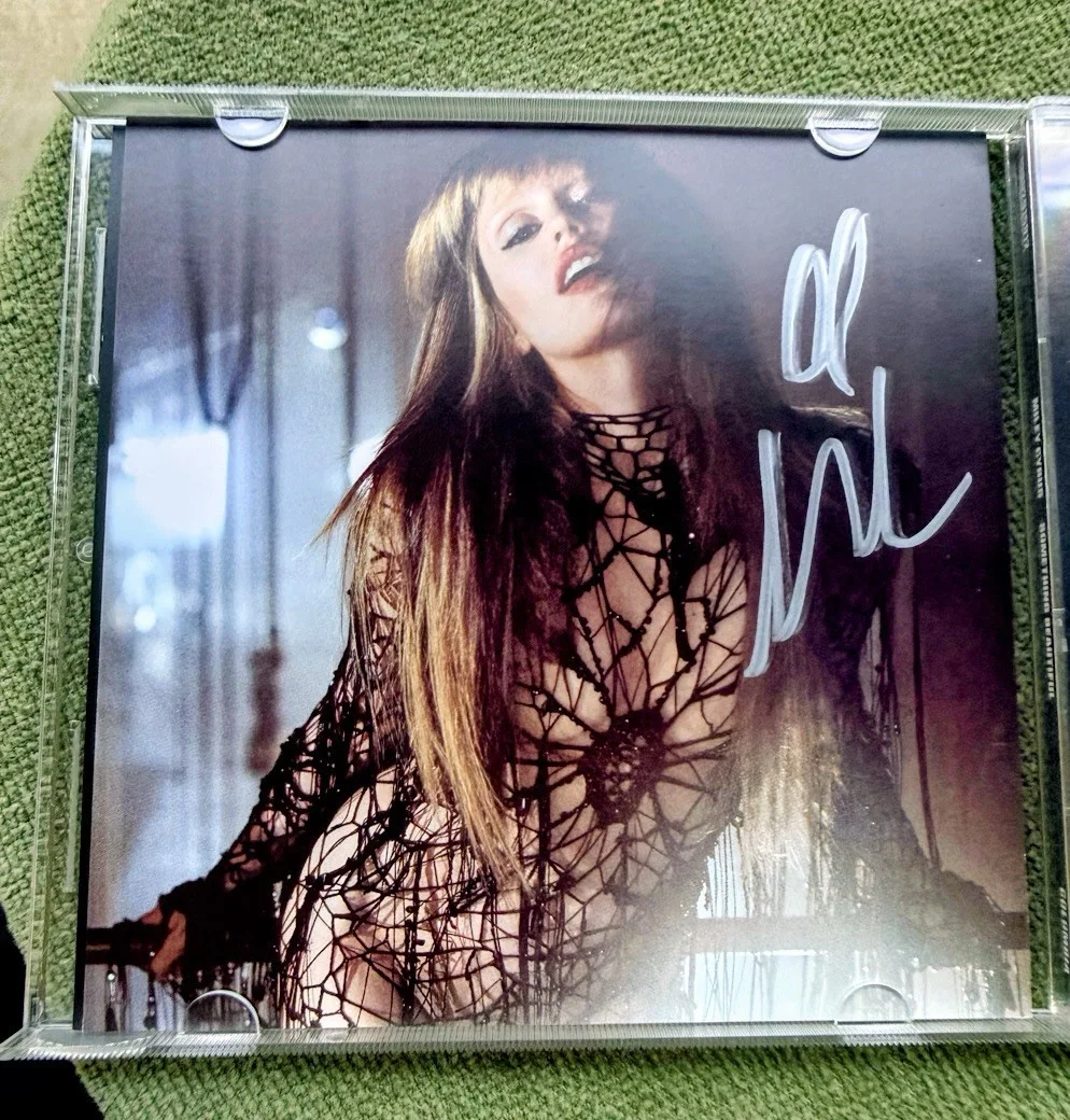 Miley Cyrus - Something Beautiful CD with SIGNED Photo Insert! Sealed, IN HAND!, image 2