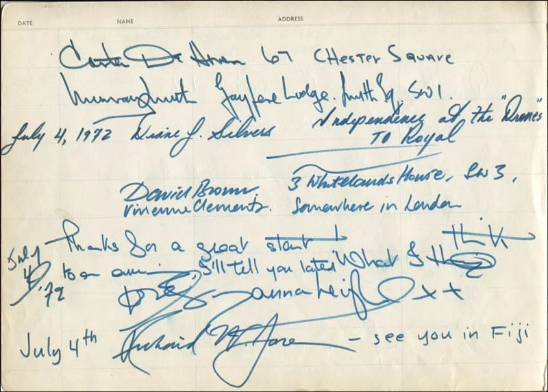 Alan J. Pakula, Serena Sinclair, Alfred C. Ulmer Jr — ALAN J. PAKULA - AUTOGRAPH SENTIMENT SIGNED 1972 WITH CO-SIGNERS, image 2