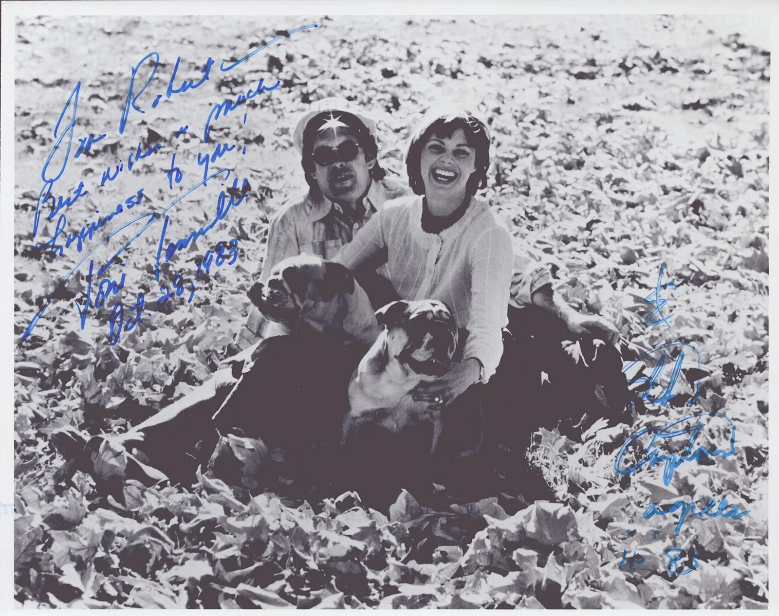 Captain & Tennille, Toni Tennille, Daryl Dragon — & TENNILLE - AUTOGRAPHED INSCRIBED PHOTOGRAPH 10/28/1983 WITH CO-SIGNERS